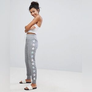 Wildfox Star print Joggers